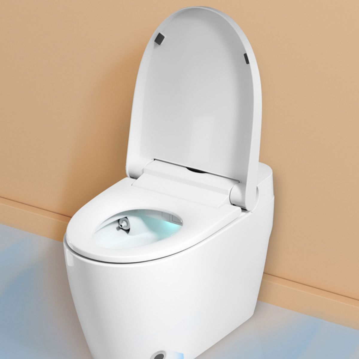 White Smart Toilet Elongated Floor Mount Bidet with Heated Seat Clearhalo 'Bathroom Remodel & Bathroom Fixtures' 'Bidets' 'Home Improvement' 'home_improvement' 'home_improvement_bidets' 'Toilets & Bidets' 1200x1200_1e1d8a6e-aea9-43f1-b3d3-23b4471e9df5