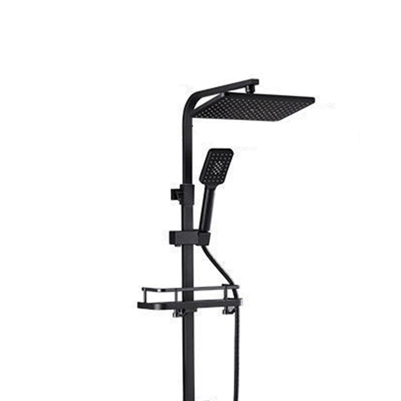 Modern Style Shower System Wall Mounted Spot Resist Shower System with Hand Shower Clearhalo 'Bathroom Remodel & Bathroom Fixtures' 'Home Improvement' 'home_improvement' 'home_improvement_shower_faucets' 'Shower Faucets & Systems' 'shower_faucets' 'Showers & Bathtubs Plumbing' 'Showers & Bathtubs' 1200x1200_1e240b42-1a39-4a7b-81d1-5f1a4a5d36fa