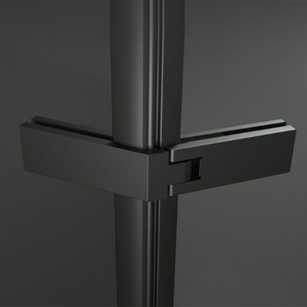 Left Hinged Framed Tempered Shower Enclosure with Fixed Panel Clearhalo 'Bathroom Remodel & Bathroom Fixtures' 'Home Improvement' 'home_improvement' 'home_improvement_shower_stalls_enclosures' 'Shower Stalls & Enclosures' 'shower_stalls_enclosures' 'Showers & Bathtubs' 1200x1200_1e341ed9-cdb4-4f98-914a-c52904f2e813