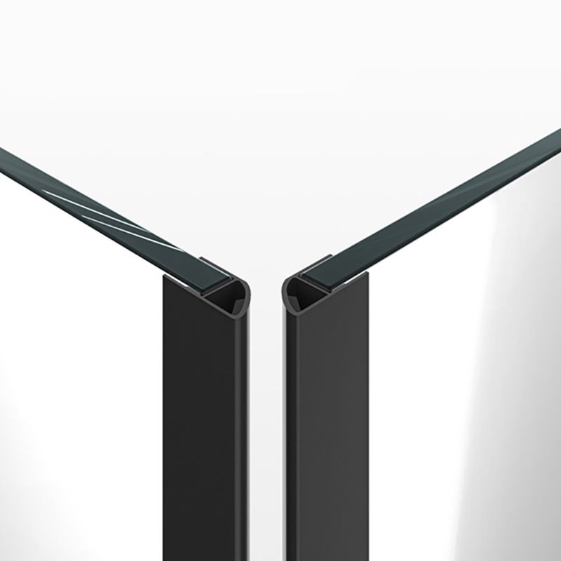 Black Framed Shower Doors Double Sliding Tempered Shower Bath Door Clearhalo 'Bathroom Remodel & Bathroom Fixtures' 'Home Improvement' 'home_improvement' 'home_improvement_shower_tub_doors' 'Shower and Tub Doors' 'shower_tub_doors' 'Showers & Bathtubs' 1200x1200_1e37d110-839d-4451-961f-22fbefe69f2f