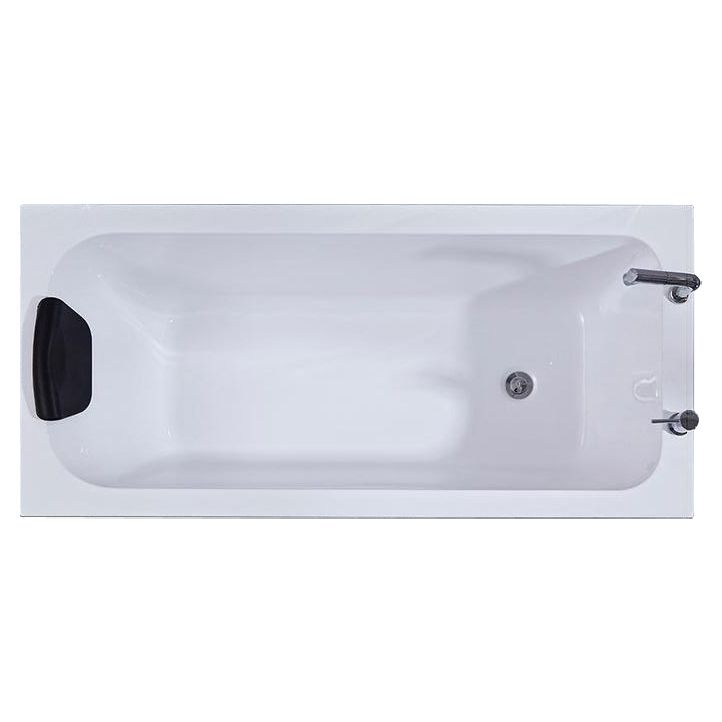Modern Rectangular Freestanding Bath Acrylic Soaking Pop-up Drain Bathtub Clearhalo 'Bathroom Remodel & Bathroom Fixtures' 'Bathtubs' 'Home Improvement' 'home_improvement' 'home_improvement_bathtubs' 'Showers & Bathtubs' 1200x1200_1e50293e-f69f-4f46-8540-62cb509243c7