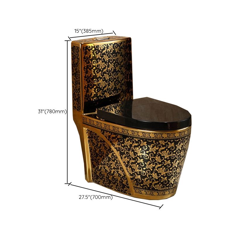 Contemporary One Piece Flush Toilet Floor Mounted Golden Urine Toilet for Washroom Clearhalo 'Bathroom Remodel & Bathroom Fixtures' 'Home Improvement' 'home_improvement' 'home_improvement_toilets' 'Toilets & Bidets' 'Toilets' 1200x1200_1e5ad0d7-7eed-4e73-a3d3-c654bc0e4e8c