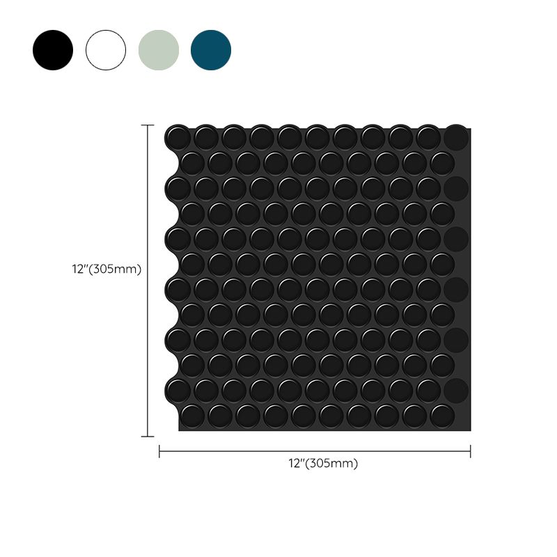 Modern Peel and Stick Tiles PVC Penny Round Peel and Stick Backsplash Tile Clearhalo 'Flooring 'Home Improvement' 'home_improvement' 'home_improvement_peel_stick_blacksplash' 'Peel & Stick Backsplash Tile' 'peel_stick_blacksplash' 'Walls & Ceilings' Walls and Ceiling' 1200x1200_1e7c6e3f-90a9-40a7-8f3a-f0c58141244d