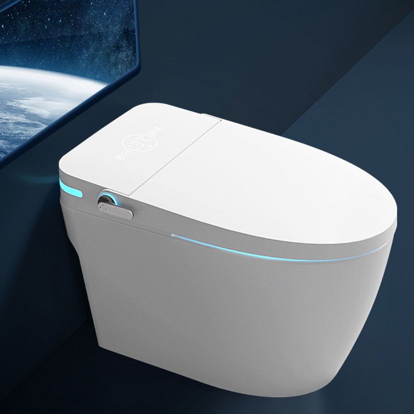 Foot Sensor Contemporary Plastic Bidets White Elongated Smart Toilet Clearhalo 'Bathroom Remodel & Bathroom Fixtures' 'Bidets' 'Home Improvement' 'home_improvement' 'home_improvement_bidets' 'Toilets & Bidets' 1200x1200_1e808a8a-7212-4de3-ba8a-1c1e212945e5