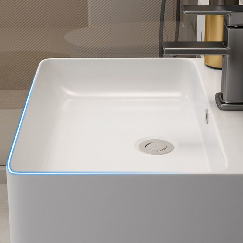 Modern Wooden Sink Vanity White Wall Mount Bathroom Vanity Cabinet with Mirror Clearhalo 'Bathroom Remodel & Bathroom Fixtures' 'Bathroom Vanities' 'bathroom_vanities' 'Home Improvement' 'home_improvement' 'home_improvement_bathroom_vanities' 1200x1200_1e938f5b-82c5-4d46-92bc-8b5edc95c65a