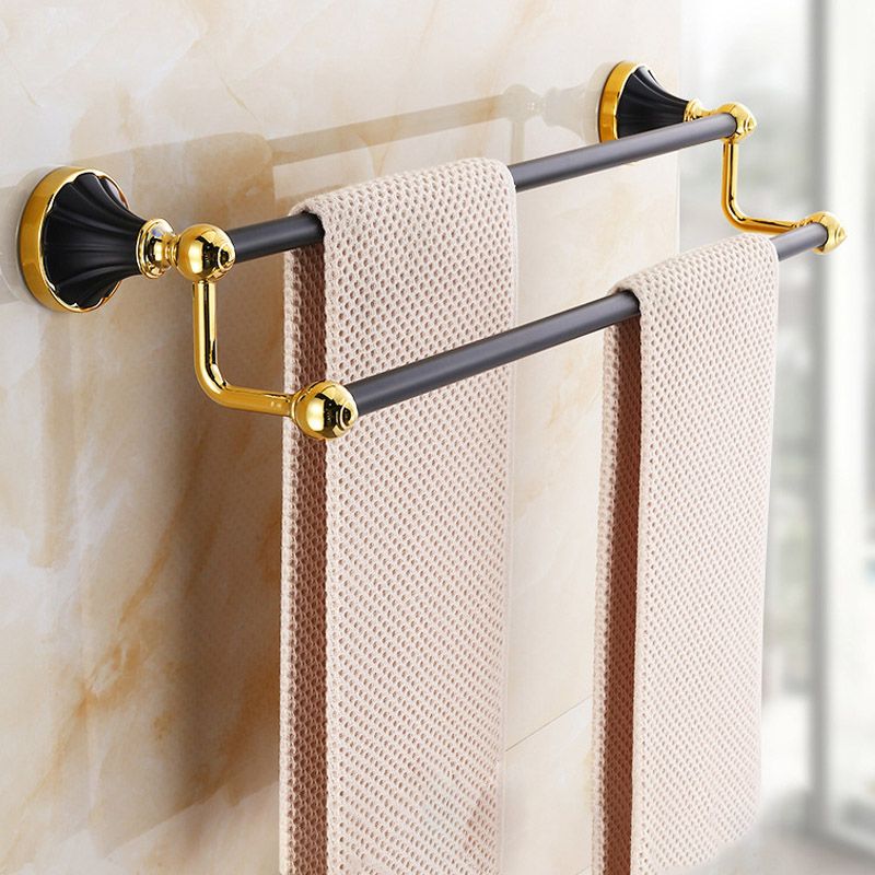 Traditional Bathroom Accessory Kit Towel Bar Bath Shelf Black Bath Hardware Set Clearhalo 'Bathroom Hardware Sets' 'Bathroom Hardware' 'Bathroom Remodel & Bathroom Fixtures' 'bathroom_hardware_sets' 'Home Improvement' 'home_improvement' 'home_improvement_bathroom_hardware_sets' 1200x1200_1e943292-767a-45c7-a0d5-e61a6b7062db