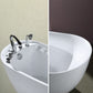 Acrylic Soaking Bathtub White Freestanding Bath for Bathroom Clearhalo 'Bathroom Remodel & Bathroom Fixtures' 'Bathtubs' 'Home Improvement' 'home_improvement' 'home_improvement_bathtubs' 'Showers & Bathtubs' 1200x1200_1e985b19-107d-48e5-8f09-069b00d9919a