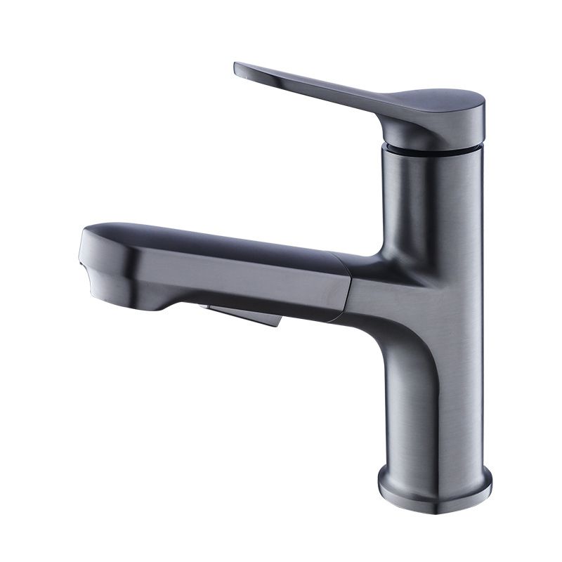 Vessel Sink Faucet Modern Pull-out Bathroom Faucet with One Lever Handle Clearhalo 'Bathroom Remodel & Bathroom Fixtures' 'Bathroom Sink Faucets' 'Bathroom Sinks & Faucet Components' 'bathroom_sink_faucets' 'Home Improvement' 'home_improvement' 'home_improvement_bathroom_sink_faucets' 1200x1200_1ea70bc6-3ad4-447b-9d13-3af168a2b81c
