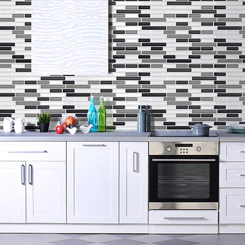 Peel and Stick Wall Tile PVC Rectangle Peel and Stick Subway Wall Tile for Kitchen Clearhalo 'Flooring 'Home Improvement' 'home_improvement' 'home_improvement_peel_stick_blacksplash' 'Peel & Stick Backsplash Tile' 'peel_stick_blacksplash' 'Walls & Ceilings' Walls and Ceiling' 1200x1200_1eba77e4-dd0e-4b8b-82ea-ca6bc171e6ce