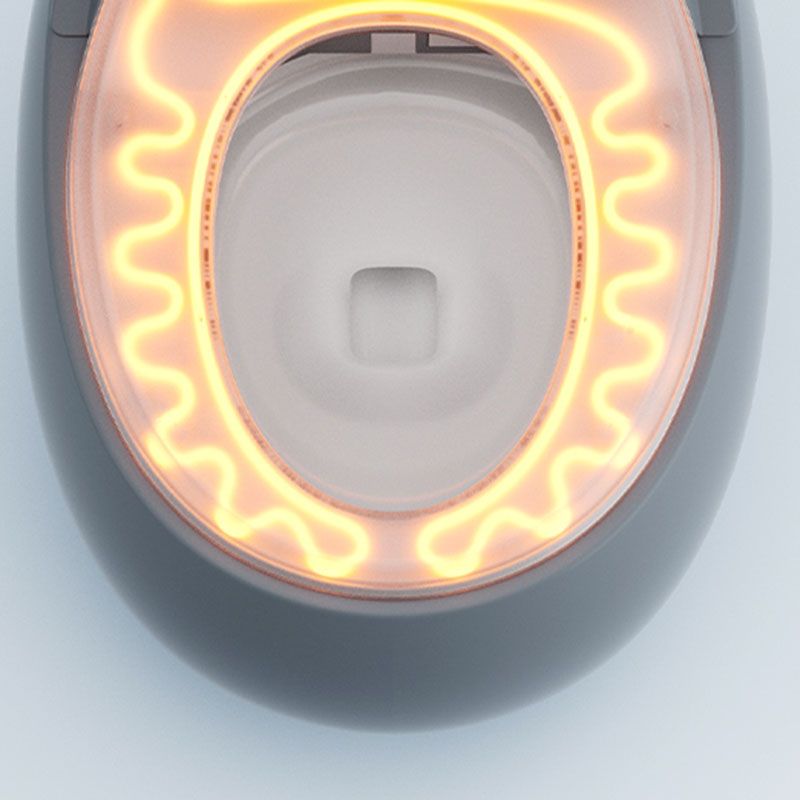 Solid Color Egg Shaped Electronic Toilet Elongated Floor Standing Bidet in Tankless Clearhalo 'Bathroom Remodel & Bathroom Fixtures' 'Bidets' 'Home Improvement' 'home_improvement' 'home_improvement_bidets' 'Toilets & Bidets' 1200x1200_1ec4b8e4-38b6-445d-a5a0-612414e14791