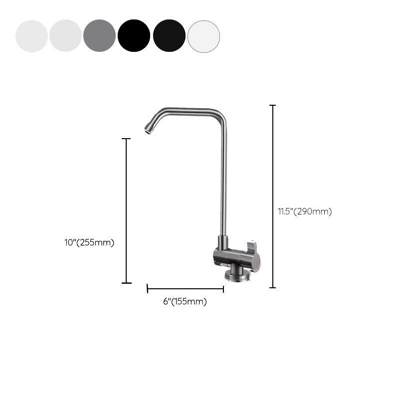 Modern Single Level Bar Faucet 1 Hole No Sensor Kitchen Faucet Clearhalo 'Home Improvement' 'home_improvement' 'home_improvement_kitchen_faucets' 'Kitchen Faucets' 'Kitchen Remodel & Kitchen Fixtures' 'Kitchen Sinks & Faucet Components' 'kitchen_faucets' 1200x1200_1eca88a9-53a7-4a0d-a430-73cafccf80d9