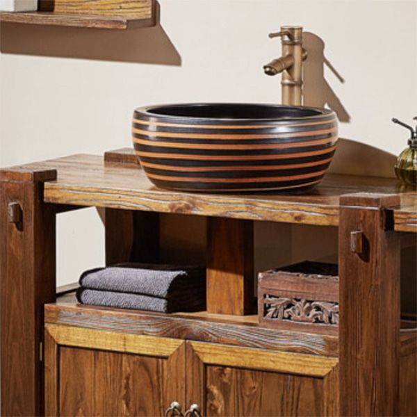 Modern Wood Bathroom Vanity Freestanding Bathroom Sink Vanity with Mirror Clearhalo 'Bathroom Remodel & Bathroom Fixtures' 'Bathroom Vanities' 'bathroom_vanities' 'Home Improvement' 'home_improvement' 'home_improvement_bathroom_vanities' 1200x1200_1ed4a672-220e-42d1-b4ad-a9929aadd9a7