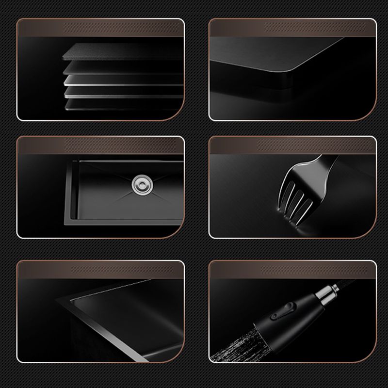 Contemporary Style Sink Set Stainless Steel Friction Resistant Quiet Sink Set for Kitchen Clearhalo 'Home Improvement' 'home_improvement' 'home_improvement_kitchen_sinks' 'Kitchen Remodel & Kitchen Fixtures' 'Kitchen Sinks & Faucet Components' 'Kitchen Sinks' 'kitchen_sinks' 1200x1200_1eeeb811-4910-4890-9e53-32bc442b8c1e