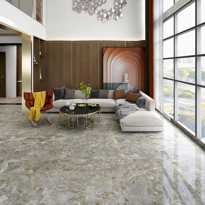 Square Glossy Straight Edge Singular Tile Solid Floor Tile for Living Room Clearhalo 'Floor Tiles & Wall Tiles' 'floor_tiles_wall_tiles' 'Flooring 'Home Improvement' 'home_improvement' 'home_improvement_floor_tiles_wall_tiles' Walls and Ceiling' 1200x1200_1f004660-7604-4cfd-b11a-0ef8c38372c1