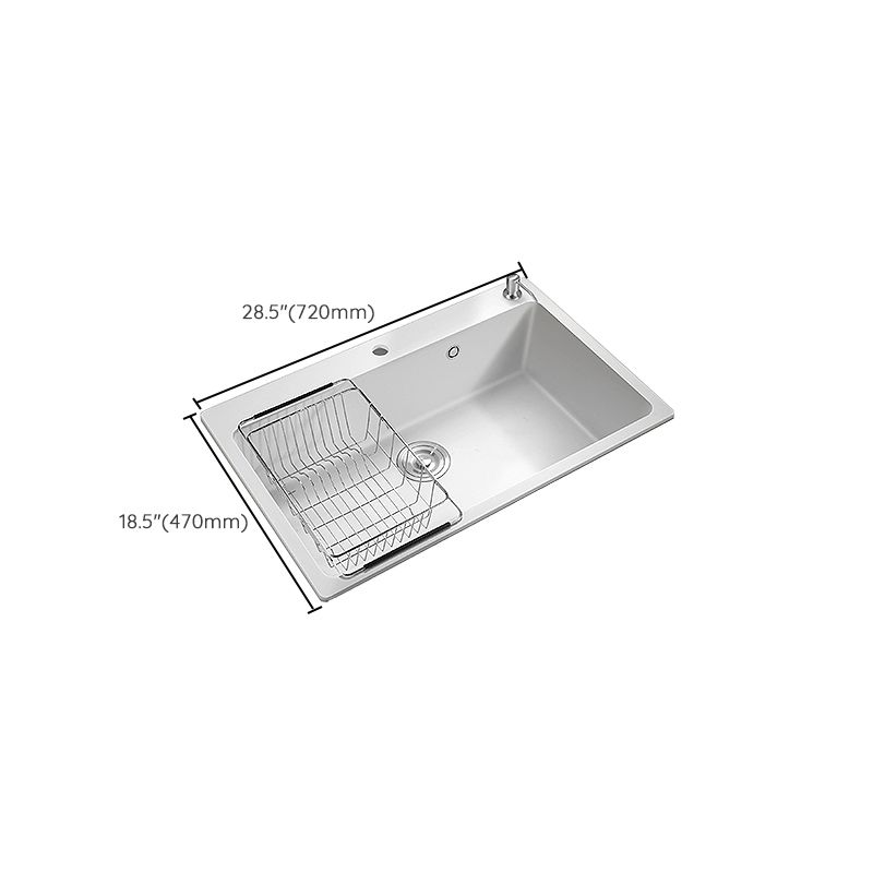 Kitchen Sink Ceramic Rectangular Anti-spill Pull-out Faucet Sink Clearhalo 'Home Improvement' 'home_improvement' 'home_improvement_kitchen_sinks' 'Kitchen Remodel & Kitchen Fixtures' 'Kitchen Sinks & Faucet Components' 'Kitchen Sinks' 'kitchen_sinks' 1200x1200_1f18a69a-0be4-4756-95cf-8066a50fa6f4