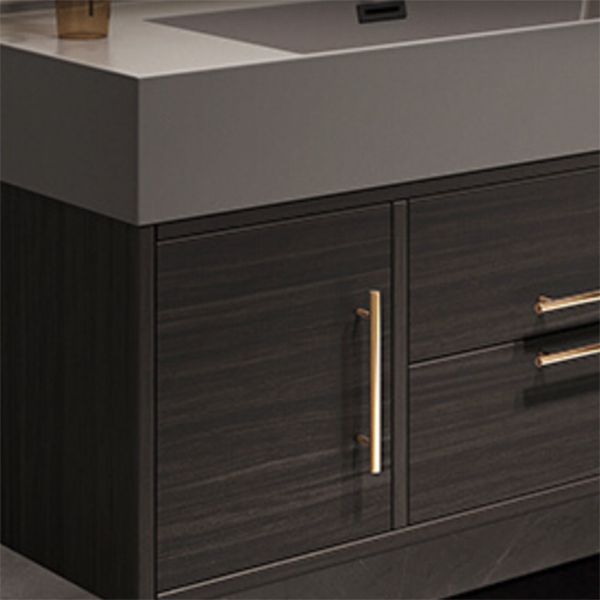 Wall Mount Bathroom Sink Vanity Glam Bathroom Vanity Set with Mirror Clearhalo 'Bathroom Remodel & Bathroom Fixtures' 'Bathroom Vanities' 'bathroom_vanities' 'Home Improvement' 'home_improvement' 'home_improvement_bathroom_vanities' 1200x1200_1f299c12-41ec-4a45-9877-521d5f306593