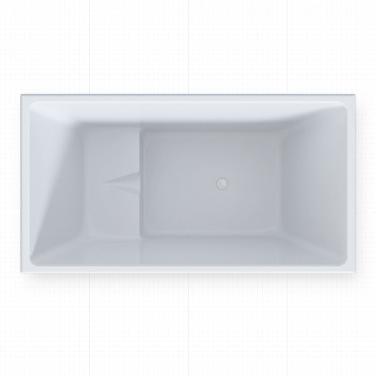 Modern Back to Wall Bathtub Rectangular Antique Finish Bath Tub Clearhalo 'Bathroom Remodel & Bathroom Fixtures' 'Bathtubs' 'Home Improvement' 'home_improvement' 'home_improvement_bathtubs' 'Showers & Bathtubs' 1200x1200_1f5b2630-7d5c-4ad7-a271-37c189138dd0