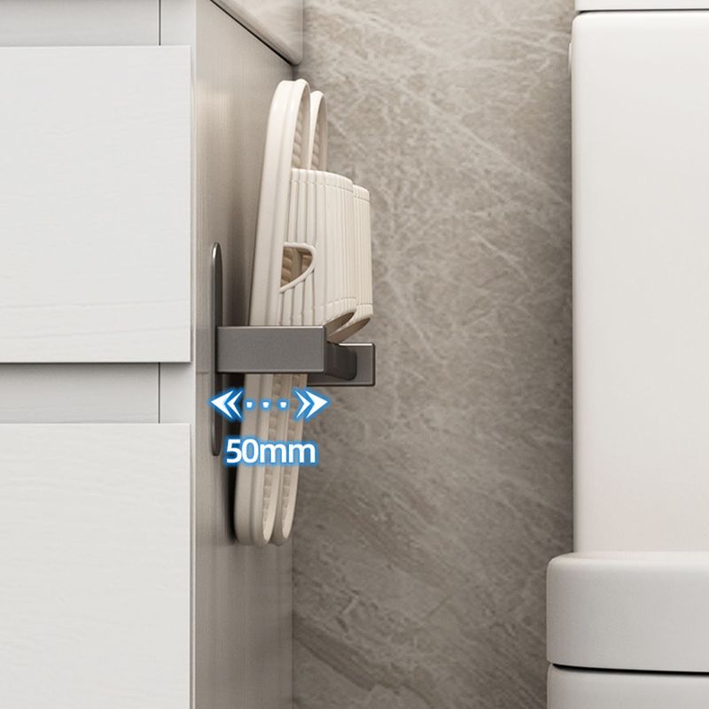 Grey Bathroom Accessory Set Modern 1/2 - Piece Bath Shelf Anti-rust Clearhalo 'Bathroom Hardware Sets' 'Bathroom Hardware' 'Bathroom Remodel & Bathroom Fixtures' 'bathroom_hardware_sets' 'Home Improvement' 'home_improvement' 'home_improvement_bathroom_hardware_sets' 1200x1200_1f5b80fa-9d7b-43db-8aa3-d303b87910f0