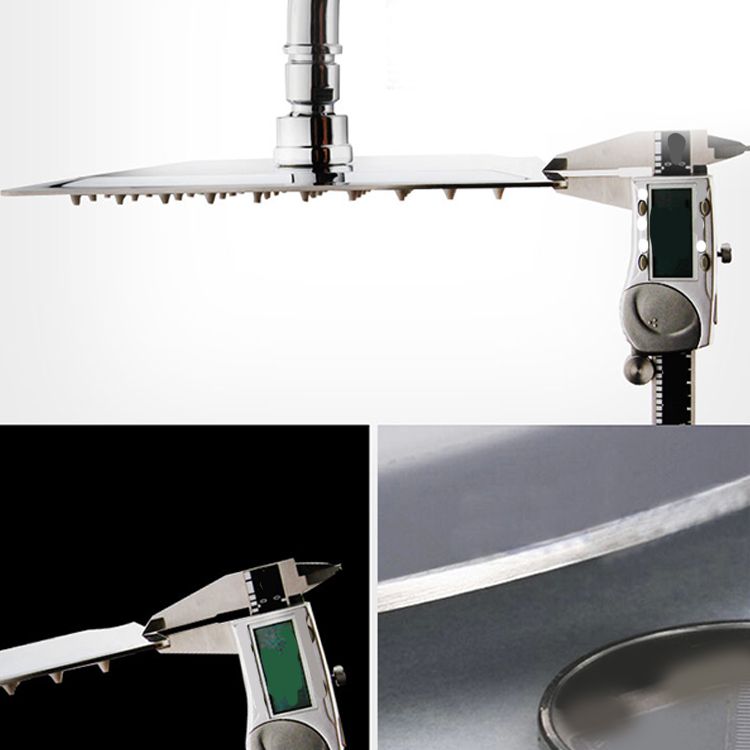 Large Shower Head 304 Stainless Steel Standard Spray Pattern Fixed Shower Head Clearhalo 'Bathroom Remodel & Bathroom Fixtures' 'Home Improvement' 'home_improvement' 'home_improvement_shower_heads' 'Shower Heads' 'shower_heads' 'Showers & Bathtubs Plumbing' 'Showers & Bathtubs' 1200x1200_1f62eae6-d4a6-4f5e-8341-9d598e96af95