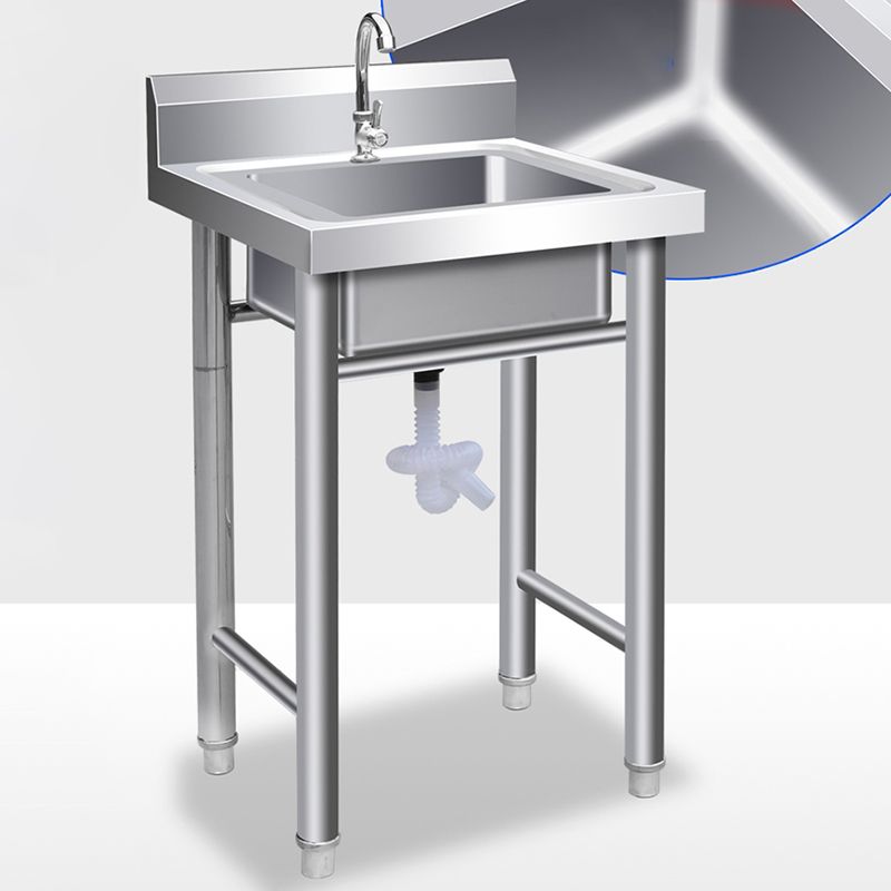 Contemporary Style Kitchen Sink All-in-one Stainless Steel Kitchen Sink Clearhalo 'Home Improvement' 'home_improvement' 'home_improvement_kitchen_sinks' 'Kitchen Remodel & Kitchen Fixtures' 'Kitchen Sinks & Faucet Components' 'Kitchen Sinks' 'kitchen_sinks' 1200x1200_1f68707c-a7ba-4c99-898f-87c753df8e2b