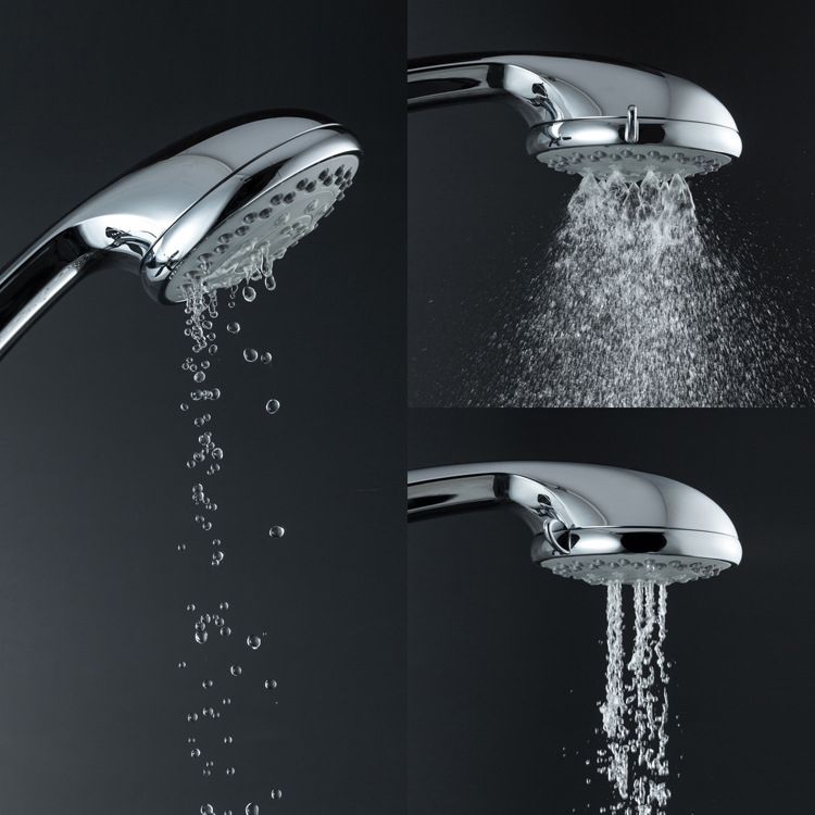 Single Dual Shower Head Square High Arch Shower Head Combo in Chrome Clearhalo 'Bathroom Remodel & Bathroom Fixtures' 'Home Improvement' 'home_improvement' 'home_improvement_shower_heads' 'Shower Heads' 'shower_heads' 'Showers & Bathtubs Plumbing' 'Showers & Bathtubs' 1200x1200_1f6e55a4-87c9-4641-8a62-34578584beb4