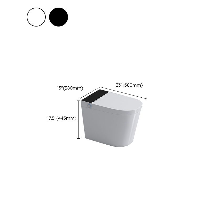 Contemporary Elongated Floor Mount Bidet White Smart Bidet with Bidet And Seat Clearhalo 'Bathroom Remodel & Bathroom Fixtures' 'Bidets' 'Home Improvement' 'home_improvement' 'home_improvement_bidets' 'Toilets & Bidets' 1200x1200_1f7891a4-abd2-46fc-8903-0cd32b7ab66f