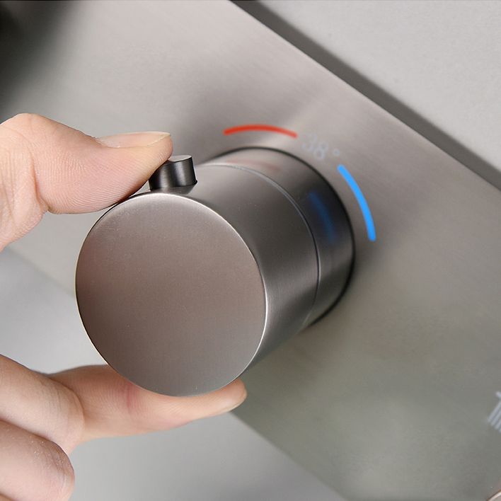 Modern Bath Faucet Solid Color Wall Mounted Waterfall Bathroom Faucet with Double Handle Clearhalo 'Bathroom Remodel & Bathroom Fixtures' 'Bathtub Faucets' 'bathtub_faucets' 'Home Improvement' 'home_improvement' 'home_improvement_bathtub_faucets' 1200x1200_1f804ea7-a838-4668-821c-7453ef571d59