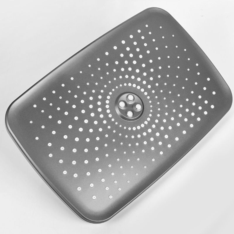 Modern Grey Shower Head Combo Standard Spray Pattern Rectangle Large Shower Head Clearhalo 'Bathroom Remodel & Bathroom Fixtures' 'Home Improvement' 'home_improvement' 'home_improvement_shower_heads' 'Shower Heads' 'shower_heads' 'Showers & Bathtubs Plumbing' 'Showers & Bathtubs' 1200x1200_1f8ecb7d-79e1-401b-9d7c-64df7008ae10