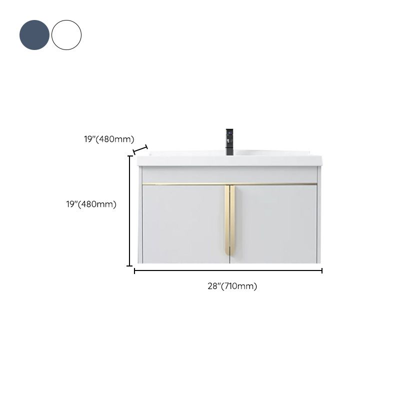 Modern Sink Vanity Metal Color Block Mount Bathroom Vanity Cabinet Clearhalo 'Bathroom Remodel & Bathroom Fixtures' 'Bathroom Vanities' 'bathroom_vanities' 'Home Improvement' 'home_improvement' 'home_improvement_bathroom_vanities' 1200x1200_1f93bbee-b829-4d20-800e-ed08babf454d