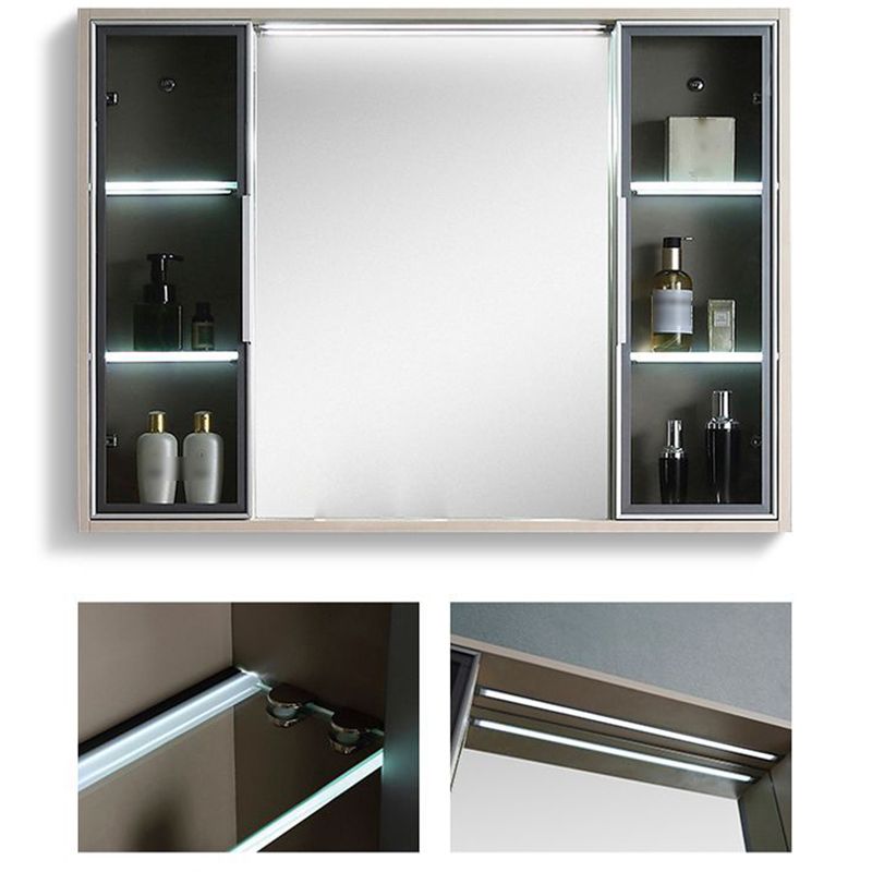Contemporary Wooden Vanity Cabinet Mirror Bathroom Vanity Set with Storage Shelving Clearhalo 'Bathroom Remodel & Bathroom Fixtures' 'Bathroom Vanities' 'bathroom_vanities' 'Home Improvement' 'home_improvement' 'home_improvement_bathroom_vanities' 1200x1200_1fa89127-3aad-4a8e-89f8-4f844bebe43d