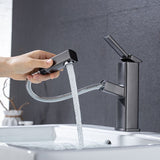Glam Style Faucet Single Handle Centerset Faucet with Swivel Spout Clearhalo 'Bathroom Remodel & Bathroom Fixtures' 'Bathroom Sink Faucets' 'Bathroom Sinks & Faucet Components' 'bathroom_sink_faucets' 'Home Improvement' 'home_improvement' 'home_improvement_bathroom_sink_faucets' 1200x1200_1faa176c-5b04-4ccd-8f60-6ba2903ab452