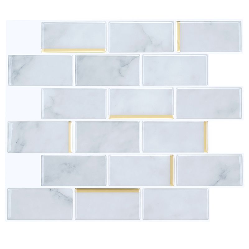 Mosaic Tile Peel & Stick Tile Pvc Kitchen Backsplash Peel and Stick Wall Tile Clearhalo 'Flooring 'Home Improvement' 'home_improvement' 'home_improvement_peel_stick_blacksplash' 'Peel & Stick Backsplash Tile' 'peel_stick_blacksplash' 'Walls & Ceilings' Walls and Ceiling' 1200x1200_1fb9415a-8948-4e70-b709-772194032730