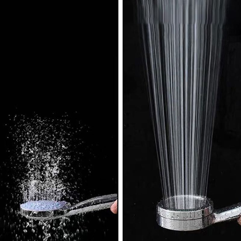 Modern Handheld Shower Head 5-Spray Patterns Chrome Round Wall-Mount Shower Head Clearhalo 'Bathroom Remodel & Bathroom Fixtures' 'Home Improvement' 'home_improvement' 'home_improvement_shower_heads' 'Shower Heads' 'shower_heads' 'Showers & Bathtubs Plumbing' 'Showers & Bathtubs' 1200x1200_1fd24ec8-9421-4108-8908-0551c4abae0a