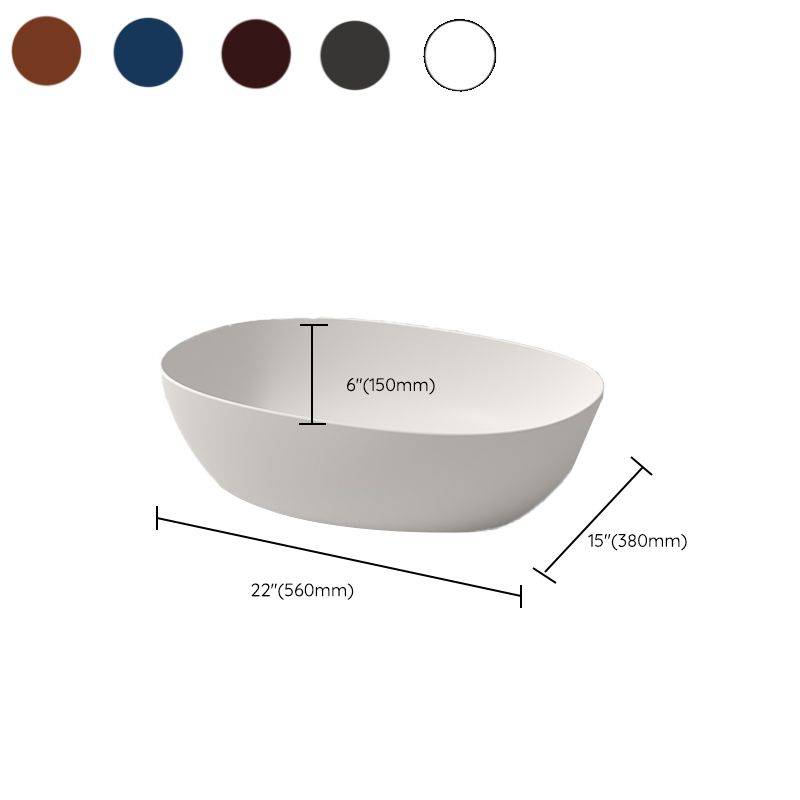 Modern Vessel Bathroom Sink No Craftsmanship Resin Wash Stand Clearhalo 'Bathroom Remodel & Bathroom Fixtures' 'Bathroom Sinks & Faucet Components' 'Bathroom Sinks' 'bathroom_sink' 'Home Improvement' 'home_improvement' 'home_improvement_bathroom_sink' 1200x1200_1fd9a353-e1b0-472f-8464-3642e060fd92