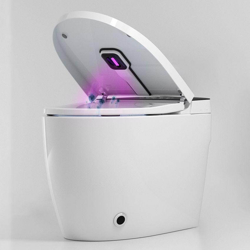 Ceramic Floor Standing Bidet Elongated Heated Seat Bidet in White Clearhalo 'Bathroom Remodel & Bathroom Fixtures' 'Bidets' 'Home Improvement' 'home_improvement' 'home_improvement_bidets' 'Toilets & Bidets' 1200x1200_1fda9afa-b0fe-415f-b453-650a642c5fdf