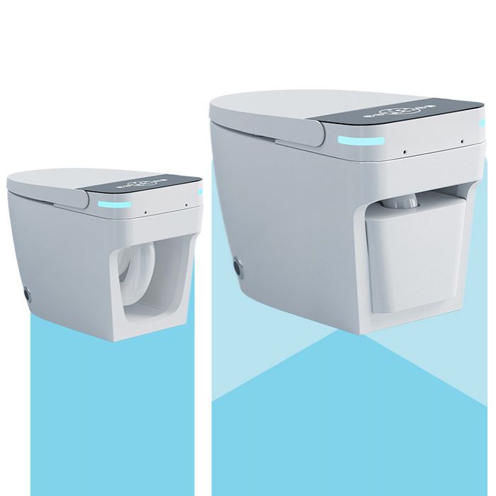 Ceramic White Floor Standing Bidet,18.11" High Elongated Bidet Clearhalo 'Bathroom Remodel & Bathroom Fixtures' 'Bidets' 'Home Improvement' 'home_improvement' 'home_improvement_bidets' 'Toilets & Bidets' 1200x1200_1fe890a8-236f-4f71-aab0-365c8a45415c