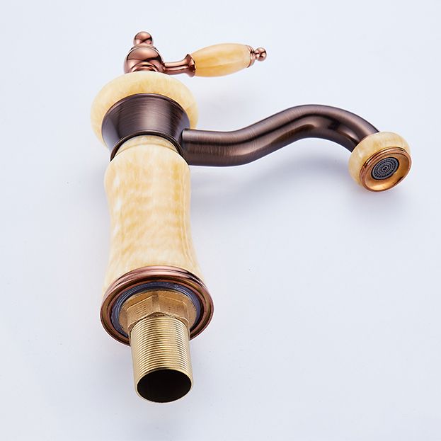 Luxury Vessel Sink Faucet Lever Handle Circular Vessel Sink Bathroom Faucet Clearhalo 'Bathroom Remodel & Bathroom Fixtures' 'Bathroom Sink Faucets' 'Bathroom Sinks & Faucet Components' 'bathroom_sink_faucets' 'Home Improvement' 'home_improvement' 'home_improvement_bathroom_sink_faucets' 1200x1200_2001b718-50ad-424b-836a-c766042f30ea