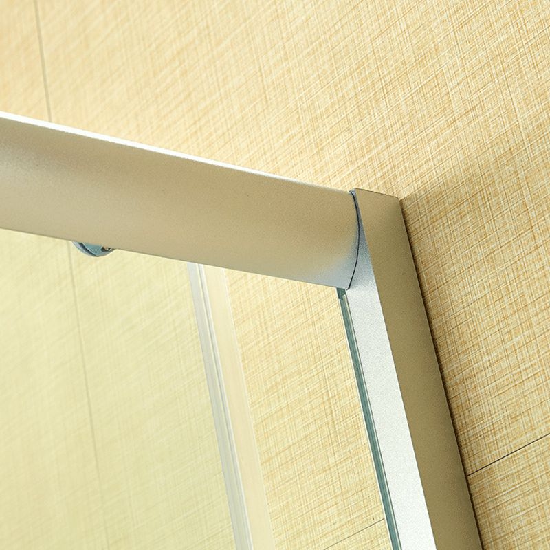 Double Sliding Shower Enclosure Semi-Frameless Corner Shower Enclosure Clearhalo 'Bathroom Remodel & Bathroom Fixtures' 'Home Improvement' 'home_improvement' 'home_improvement_shower_stalls_enclosures' 'Shower Stalls & Enclosures' 'shower_stalls_enclosures' 'Showers & Bathtubs' 1200x1200_20036165-3b38-4519-a6b6-4fd14872586a