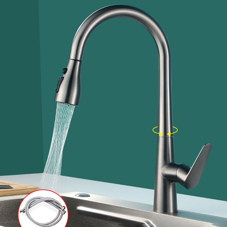 Pull Out Kitchen Faucet Single Handle 3 Function Faucet with Pull Out Sprayer Clearhalo 'Home Improvement' 'home_improvement' 'home_improvement_kitchen_faucets' 'Kitchen Faucets' 'Kitchen Remodel & Kitchen Fixtures' 'Kitchen Sinks & Faucet Components' 'kitchen_faucets' 1200x1200_2003dd11-caa7-485c-b087-1cd703accdf4
