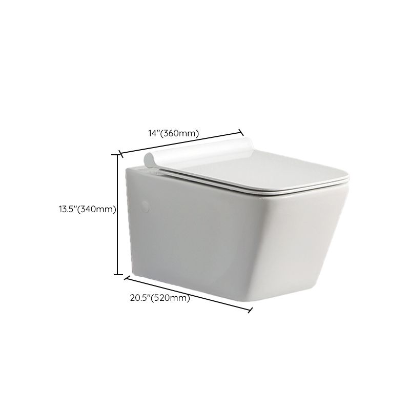 Modern Ceramic Flush Toilet Wall Hung Urine Toilet with Slow Close Seat for Washroom Clearhalo 'Bathroom Remodel & Bathroom Fixtures' 'Home Improvement' 'home_improvement' 'home_improvement_toilets' 'Toilets & Bidets' 'Toilets' 1200x1200_2004763c-d340-4293-b0b3-bf0320808fab