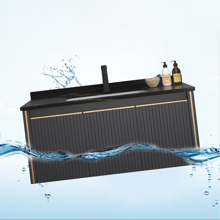 Metal Glam Bathroom Vanity Set Wall Mount Faucet Included Bathroom Vanity Clearhalo 'Bathroom Remodel & Bathroom Fixtures' 'Bathroom Vanities' 'bathroom_vanities' 'Home Improvement' 'home_improvement' 'home_improvement_bathroom_vanities' 1200x1200_200e79cf-a35c-4209-9da5-df2671619354