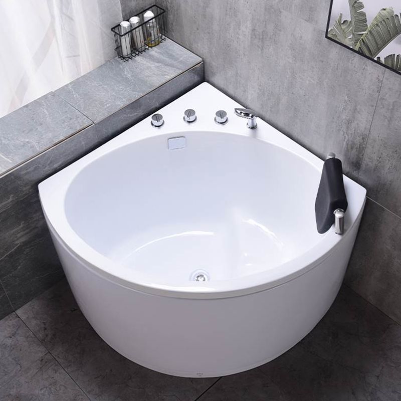 Flat Bottom Soaking Bathtub Antique Finish Corner Modern Bath Tub Clearhalo 'Bathroom Remodel & Bathroom Fixtures' 'Bathtubs' 'Home Improvement' 'home_improvement' 'home_improvement_bathtubs' 'Showers & Bathtubs' 1200x1200_20165cdc-f163-41aa-b15e-c8f93861282a