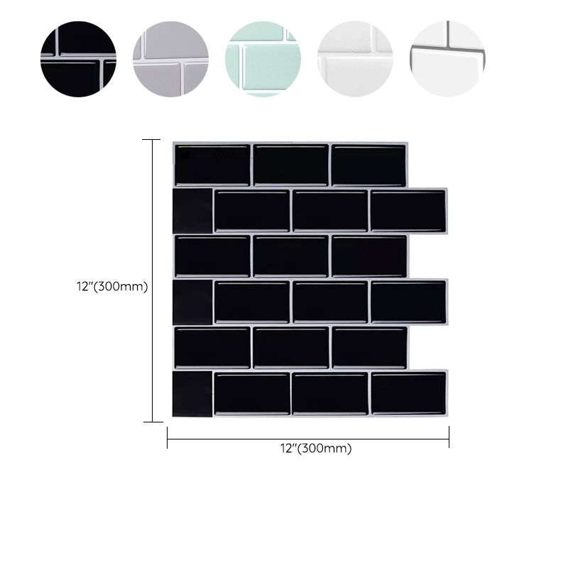 Square Peel & Stick Tile Stone Composite Subway Tile for Backsplash Wall Clearhalo 'Flooring 'Home Improvement' 'home_improvement' 'home_improvement_peel_stick_blacksplash' 'Peel & Stick Backsplash Tile' 'peel_stick_blacksplash' 'Walls & Ceilings' Walls and Ceiling' 1200x1200_2022966d-5cb0-41bc-9b13-b00434f21bcd