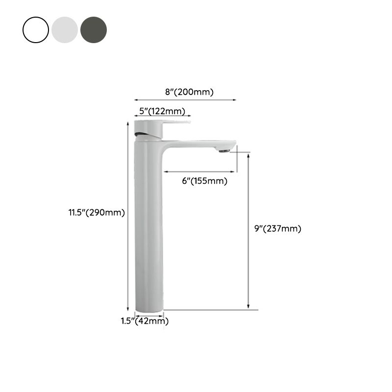 Bathroom Sink Faucet Lever Handle Brass Solid Color Washroom Faucet Clearhalo 'Bathroom Remodel & Bathroom Fixtures' 'Bathroom Sink Faucets' 'Bathroom Sinks & Faucet Components' 'bathroom_sink_faucets' 'Home Improvement' 'home_improvement' 'home_improvement_bathroom_sink_faucets' 1200x1200_2025c55f-c403-4531-a8d8-70a4dc4dffaa