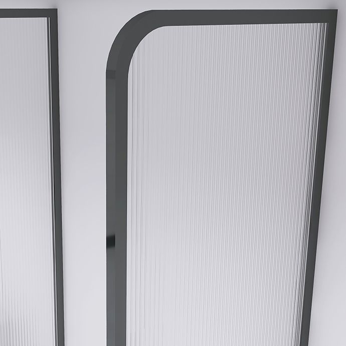 Black and Gold Fixed Glass Panel Framed Single Fixed Bath Fixed Panel Clearhalo 'Bathroom Remodel & Bathroom Fixtures' 'Home Improvement' 'home_improvement' 'home_improvement_shower_tub_doors' 'Shower and Tub Doors' 'shower_tub_doors' 'Showers & Bathtubs' 1200x1200_203ae941-3d97-4dea-93d6-2b6f39b68c8c