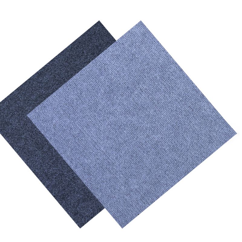 Indoor Carpet Tiles Solid Color Level Loop Stain Resistant Carpet Tiles Clearhalo 'Carpet Tiles & Carpet Squares' 'carpet_tiles_carpet_squares' 'Flooring 'Home Improvement' 'home_improvement' 'home_improvement_carpet_tiles_carpet_squares' Walls and Ceiling' 1200x1200_2051e85c-05a6-40df-b20f-6153bdcfbb02