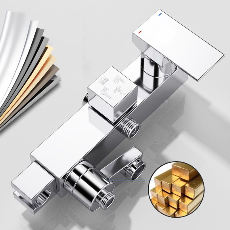 Wall Mounted Shower System Handle Lever Spot Resist Copper Shower System Clearhalo 'Bathroom Remodel & Bathroom Fixtures' 'Home Improvement' 'home_improvement' 'home_improvement_shower_faucets' 'Shower Faucets & Systems' 'shower_faucets' 'Showers & Bathtubs Plumbing' 'Showers & Bathtubs' 1200x1200_205e8d8f-069c-4ddd-ba8f-f5f0c3d8e2b5