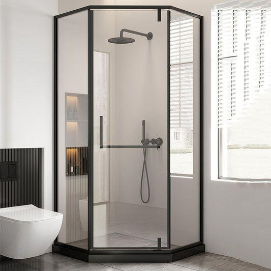 Modern Style Shower Stall Semicircle Metal Frame Framed Shower Stall Clearhalo 'Bathroom Remodel & Bathroom Fixtures' 'Home Improvement' 'home_improvement' 'home_improvement_shower_stalls_enclosures' 'Shower Stalls & Enclosures' 'shower_stalls_enclosures' 'Showers & Bathtubs' 1200x1200_205edbe2-0cee-44b8-94f7-01f71995509c