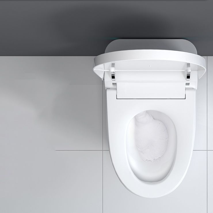 Contemporary 19.6" H White Electronic Toilet Elongated Bidet Seat Clearhalo 'Bathroom Remodel & Bathroom Fixtures' 'Bidets' 'Home Improvement' 'home_improvement' 'home_improvement_bidets' 'Toilets & Bidets' 1200x1200_20858cef-d73d-4ea1-8592-7bdde00a8ca7