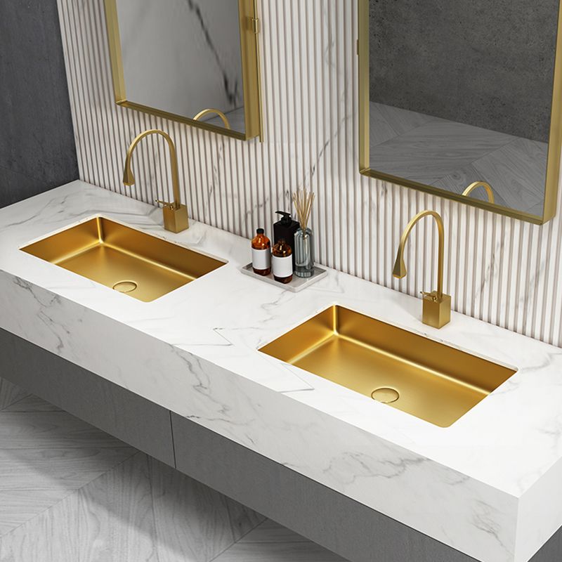 Metal Rectangular Bathroom Sink Modern Undermount Bathroom Sink Clearhalo 'Bathroom Remodel & Bathroom Fixtures' 'Bathroom Sinks & Faucet Components' 'Bathroom Sinks' 'bathroom_sink' 'Home Improvement' 'home_improvement' 'home_improvement_bathroom_sink' 1200x1200_208e94b2-f5a4-494f-b3d0-8d86b592b0e8